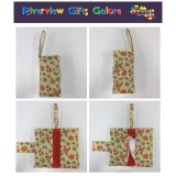 Nappy Wallet - Wattle on Green